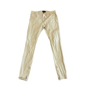 PacSun Tan Men's skinny Jogger with Zipper Ankle Pants Size Medium